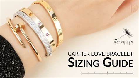 cartier love bracellet|cartier love bracelet size chart.